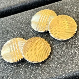 14K Gold/ Sterling Silver Cufflinks